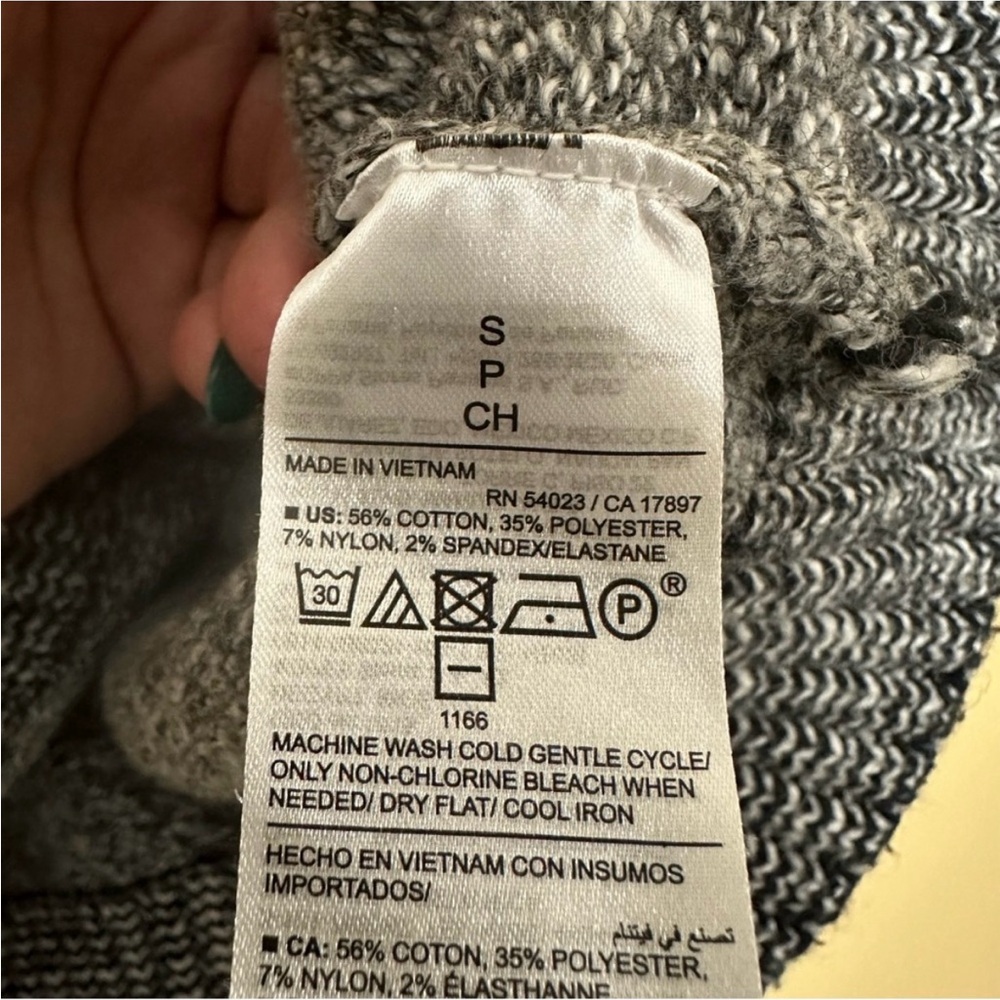 Old Navy Fair Isle Nordic Mock Neck Sweater Women S Gray - Picture 6 of 7